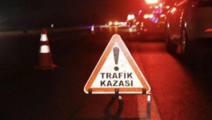 Lefkoşa – Güzelyurt anayolunda meydana gelen trafik kazasında araç takla attı