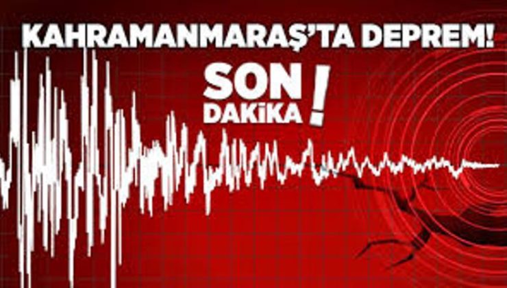 Kahramanmaraş’ta 3.5 şiddetinde deprem