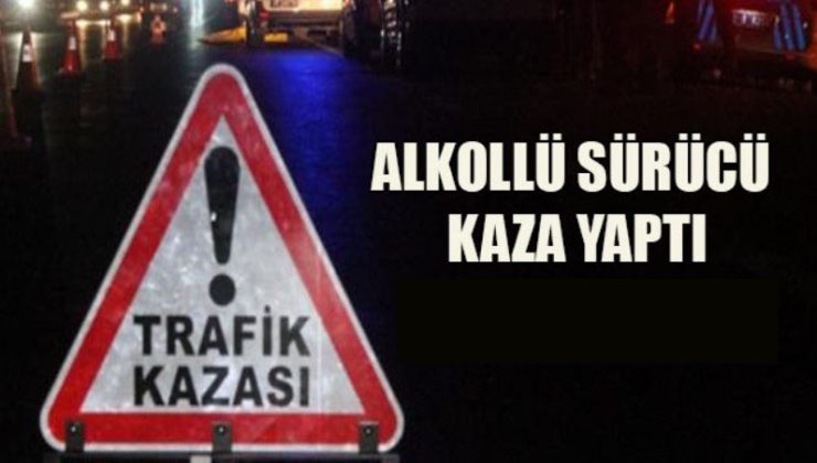 Girne’de Alkollü sürücü kaza yaptı yaralanan olmadı