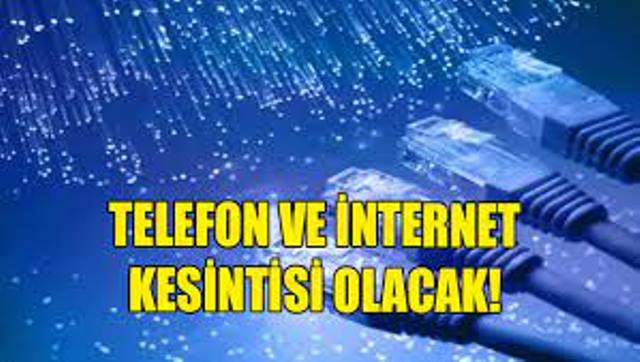  İnternet kesintisi olacak