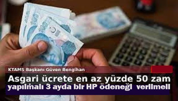 Bengihan: Asgari ücrete en az yüzde 50 zam yapılmalı, HP ödeneği 3 ayda bir verilmeli