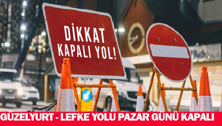 Güzelyurt-Lefke çevre yolu bisiklet yarışı nedeniyle pazar günü kapalı