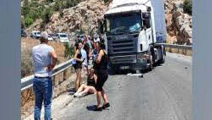 Girne -Değirmenlik yolunda kaza, yolun bir bölümü trafiğe kapatıldı