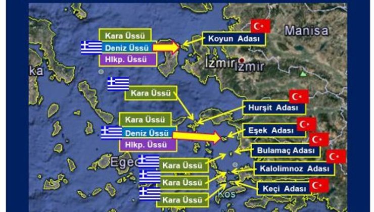  Ege Denizinde yeni kriz, ABD’nin, Ege Denizi’ndeki Yunan adalarına yeni üs kuracağı iddiaları yeni bir kriz doğuracağını göstertti