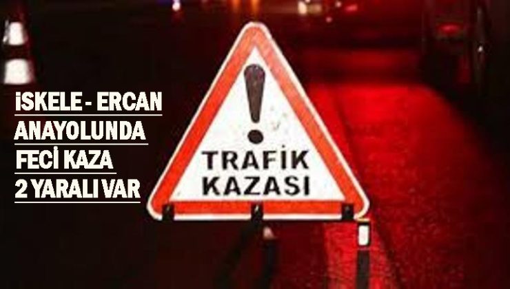 İskele-Ercan Anayolunda meydana gelen trafik kazasında 2 kişi yaralandı.