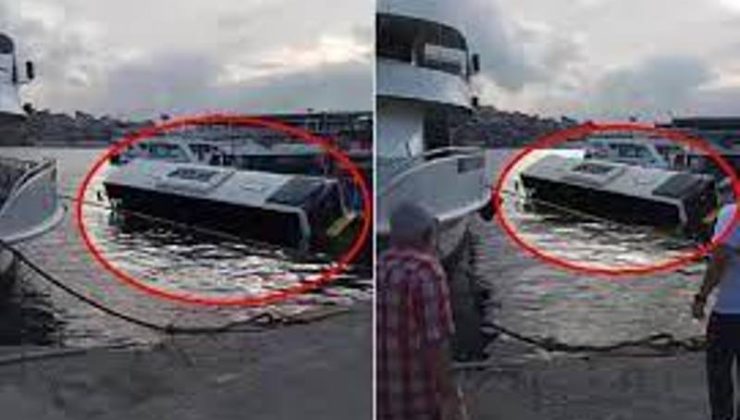 İstanbul’da İETT otobüsü denize düştü!