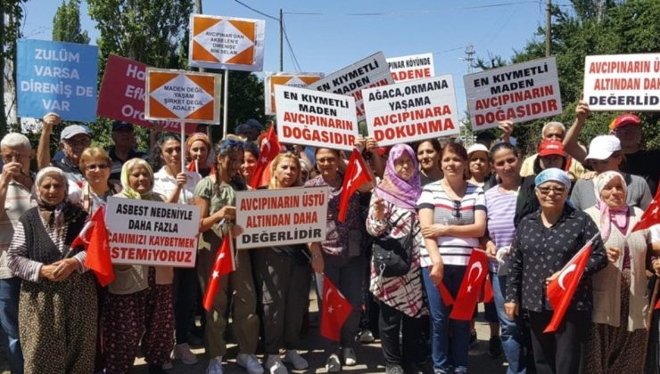 Sivas’ta köylüler açılmak istenen madene karşı eylem yaptı