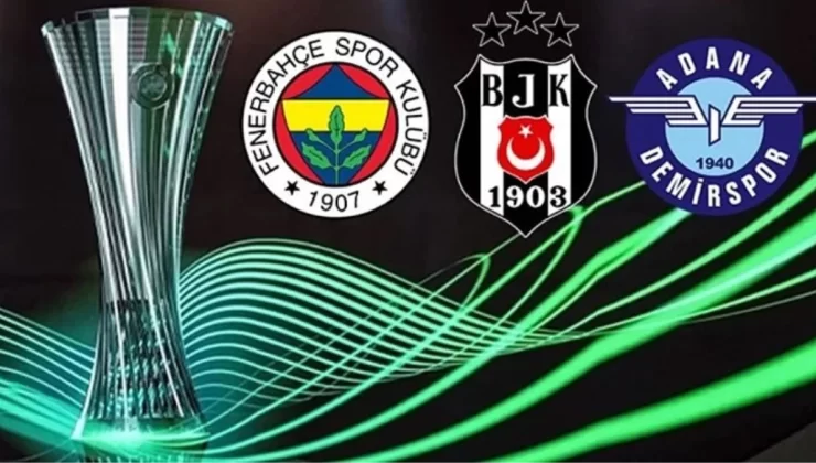 Son Dakika: Fenerbahçe, Beşiktaş ve Adana Demirspor’un play-off turuna yükselmesi durumunda Konferans Ligi’nde karşılaşacakları rakipleri belli oldu