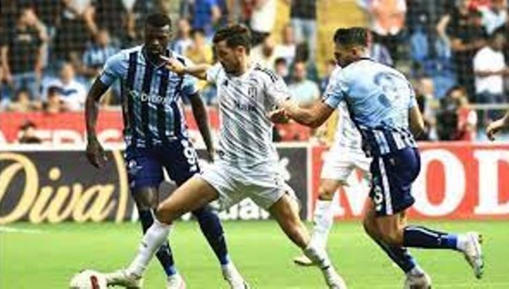 Beşiktaş deplasmanda Adana Demirspor önünde mağlubiyetten kurtulamadı