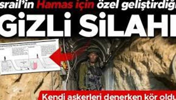 İsrail, Hamas için özel olarak geliştirdiği Sünger bombalarını denerken, kendi askerleri kör oldu..