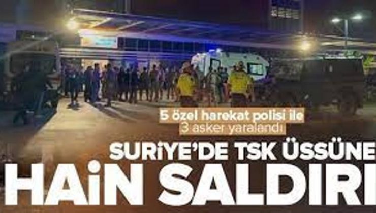 TSK üssüne hain saldırı! 5 polis ile 3 asker yaralandı