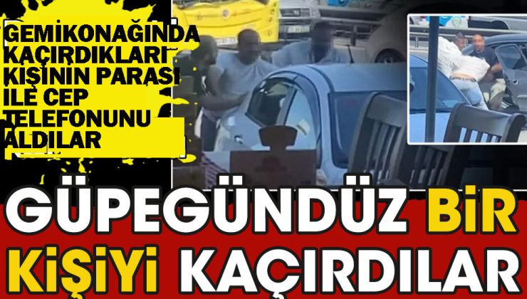 Kendilerine borcu olduğu gerekçesi ile bir kişi kaçırılarak parası ve cep telefonu alındı