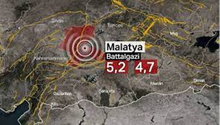 Malatya’da art arda 5,2 ve 4.7 büyüklüğünde iki deprem çok sayıda ilde hissedildi