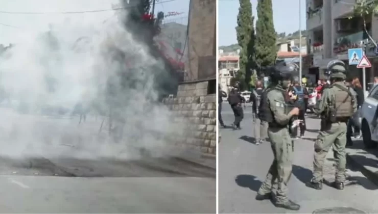 Mescid-i Aksa’da 4. cuma! İsrail polisi namazın ardından yine gaz bombasıyla saldırdı