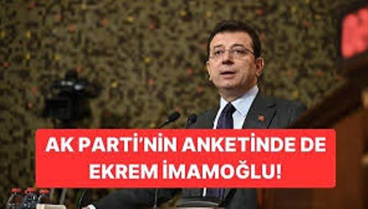 AKP’nin ‘İstanbul’ anketi ortaya çıktı! Anket sonucunda İmamoğlu’na rakip yok çıkınca AKP’lileri üzdü,