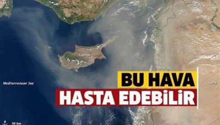 Kuzey Afrika’dan taşınan toz, Ortadoğu ve Kıbrıs’ı etkisi altına alırken hava kirliliği 4-5 gün daha sürecek