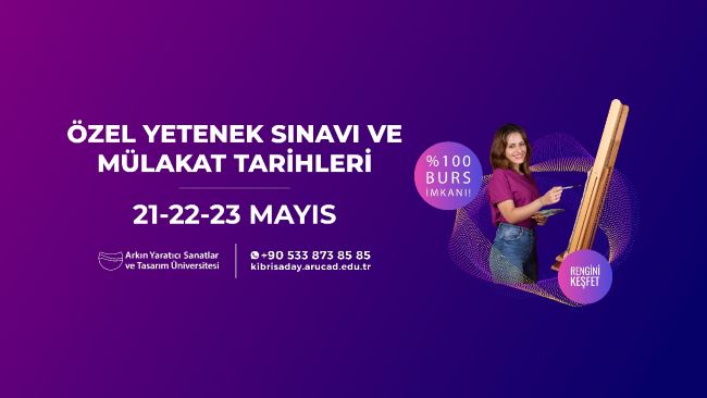 ARUCAD’ın Özel Yetenek Sınavı ve Mülakatları 21-22-23 Mayıs’ta!  