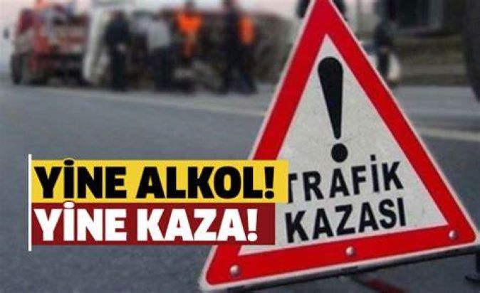 Alkol tesiri altında motosiklet kullandı kaldırım taşlarına çarparak yaralandı