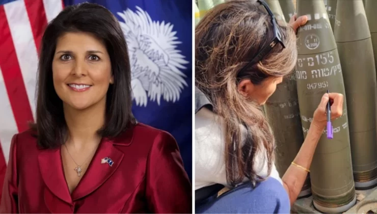 ABD’nin eski BM Temsilcisi Nikki Haley İsrail’de top mermisine “Bitirin onları” yazdı