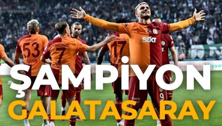 Süper Lig’de şampiyon Galatasaray! (Konyaspor 1-3 Galatasaray)