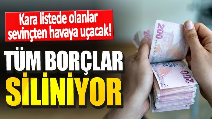 Türkiye’de ‘Kara listede’ olanların borçları silinerek uygun faizler ile bir hesap altında toplanarak listeden çıkartılacak, uygulmanın KKTC’ye de uygulanması bekleniyor