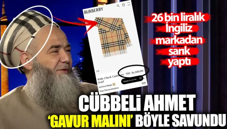 Cübbeli Ahmet başına sardığı 26 bin liralık İngiliz malı atkı – sarığı böyle savundu