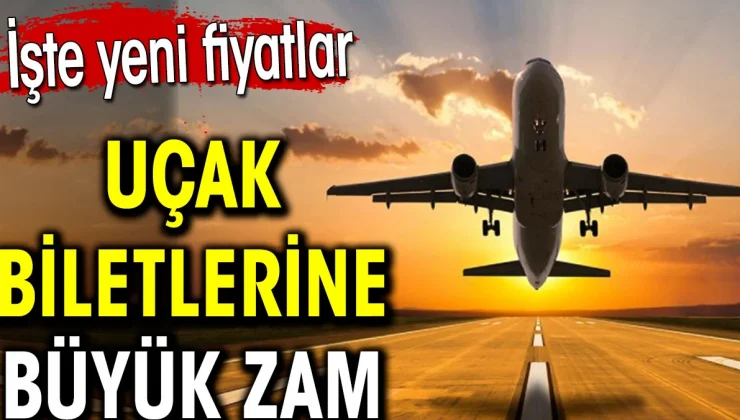 THY ve Pegasus’un uçak biletlerine rekor zam yaptığı ve tavan fiyatın güncellendiği açıklandı.