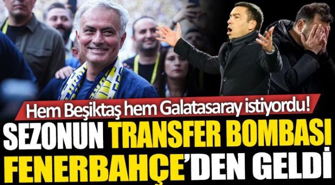 Hem Beşiktaş hem Galatasaray istiyordu! Sezonun transfer bombası Fenerbahçe’den geldi
