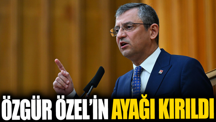 Özgür Özel’in ayağı kırıldı!