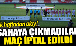 Sahaya çıkmadılar… Maç iptal edildi: İlk haftadan olay!