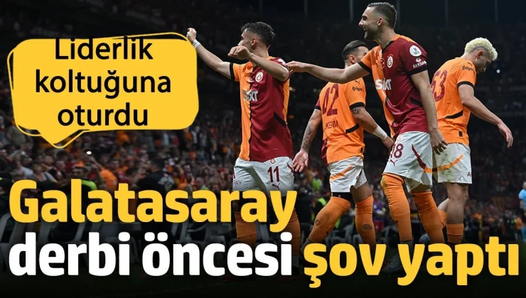 Galatasaray derbi öncesi şov yaptı