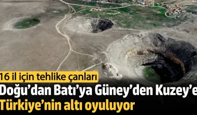 Türkiye’nin Doğu’dan Batı’ya, Güney’den Kuzey’e, altı oyuluyor obruklar oluşuyor, 16 il için tehlike çanları çalıyor