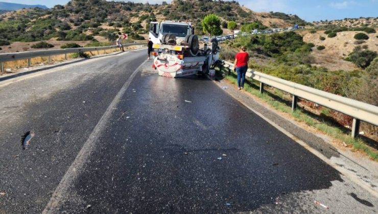 Girne-Tatlısu Anayolu’nda meydana gelen trafik kazasında 3 kişi yaralandı.