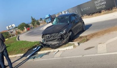 Tatlısu-Girne Anayolu ile Bafra’da meydana gelen kazada 4 kişi yaralandı