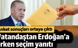 Vatandaş, Erdoğan’a erken seçime ‘Evet’ yeni Anayasa’ya ‘Hayır’ yanıtı verdi