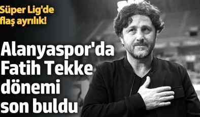 Süper Lig’de flaş ayrılık! Alanyaspor’da Fatih Tekke dönemi son buldu