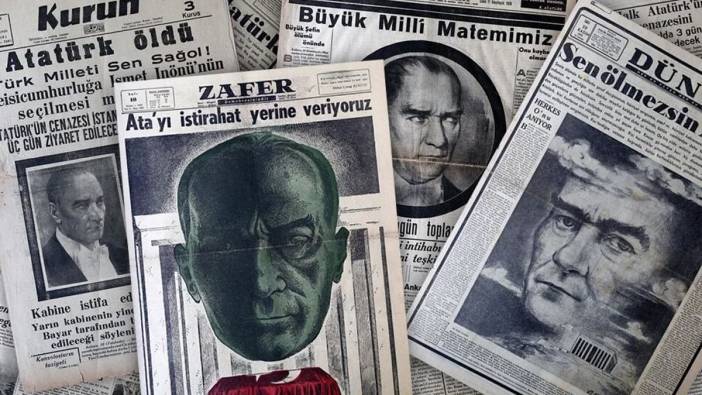 Atatürk özlem ile anılırken, 10 Kasım 1938’de gazeteler “Tarihin Matem Sayfaları” adıyla sergilindi