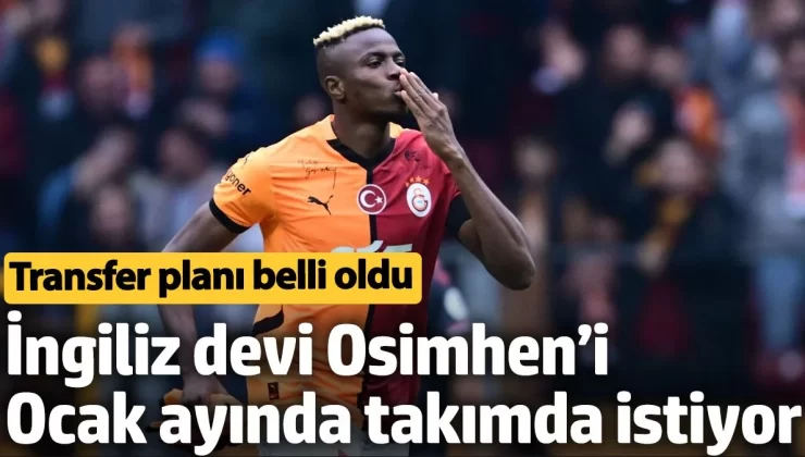 İngiliz devi Manchester United’ın Osimhen’i Ocak ayında takımda istiyor. Transfer planı belli oldu