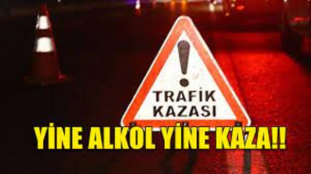 Alkollü içki tesiri altında araç kullanan 2 sürücü kaza yaptı