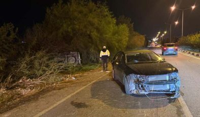 Lefkoşa- Girne Anayolunda, alkollü sürücünün neden olduğu kaza yaşandı