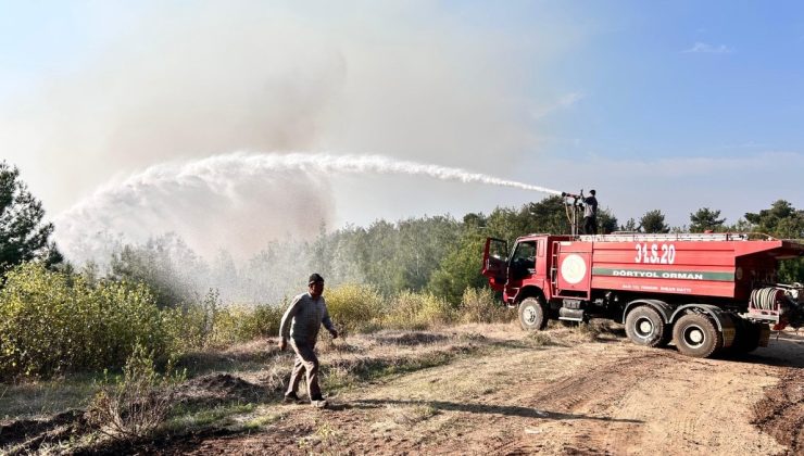 Hatay ormanı saatlerdir yanıyor