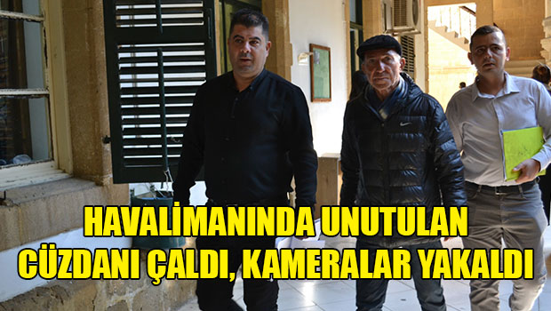 Ercan’da yerde bulduğu para dolu cüzdan içerisindekilerini çalan zanlı teminata bağlandı