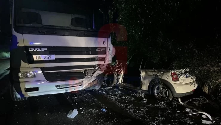 Haspolat – Taşkent Anayolunda trafik kazası 4 kişi yaralandı